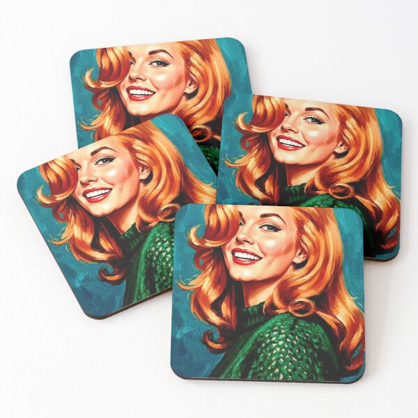 Item preview, Ann-Margret - Redhead Bombshell in Green Sweater designed and sold by Art's Diner.