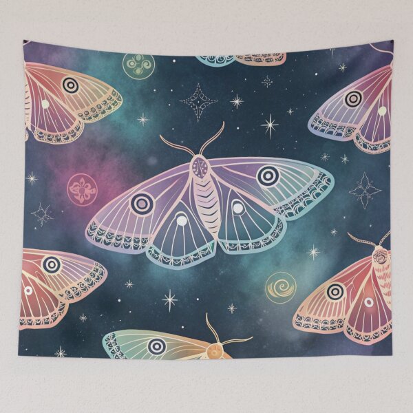 Item preview, Shimmering moths , cosmic gradients designed and sold by Lucky 777.