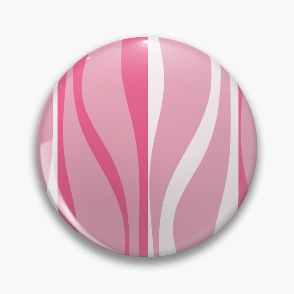 Item preview, Mid Century Modern Retro Lounge Striped Ogee Pattern in Pink designed and sold by kierkegaard.