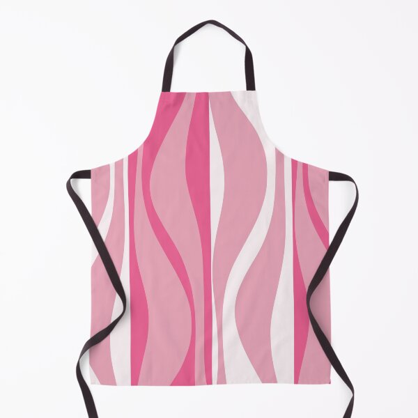 Item preview, Mid Century Modern Retro Lounge Striped Ogee Pattern in Pink designed and sold by kierkegaard.