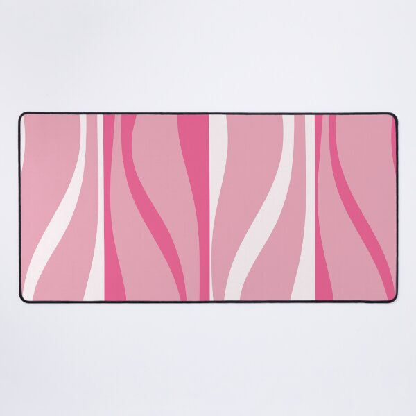 Item preview, Mid Century Modern Retro Lounge Striped Ogee Pattern in Pink designed and sold by kierkegaard.