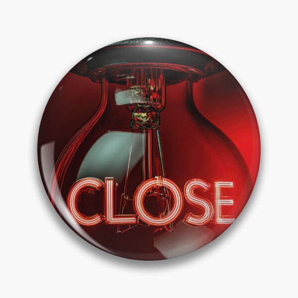 Item preview, Neon “CLOSE” Sign Inside Light Bulb – Modern Red Glow Aesthetic designed and sold by Grafititee.