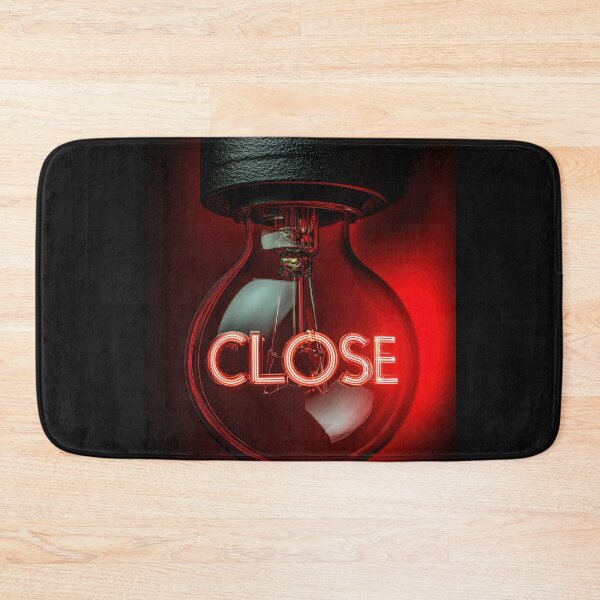 Item preview, Neon “CLOSE” Sign Inside Light Bulb – Modern Red Glow Aesthetic designed and sold by Grafititee.