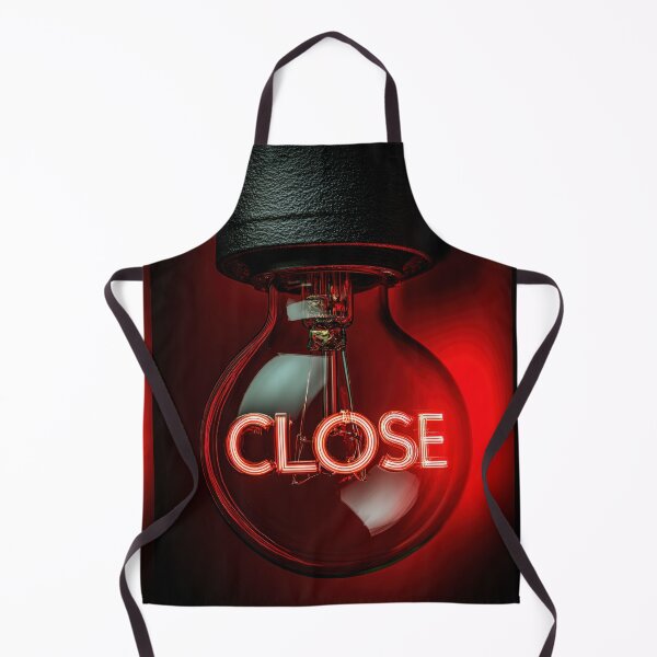 Item preview, Neon “CLOSE” Sign Inside Light Bulb – Modern Red Glow Aesthetic designed and sold by Grafititee.