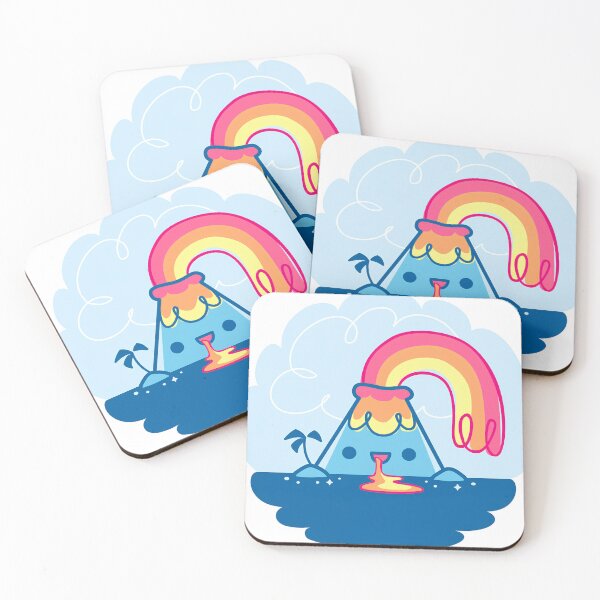 Item preview, kawaii rainbow volcano designed and sold by RiderSpoon.