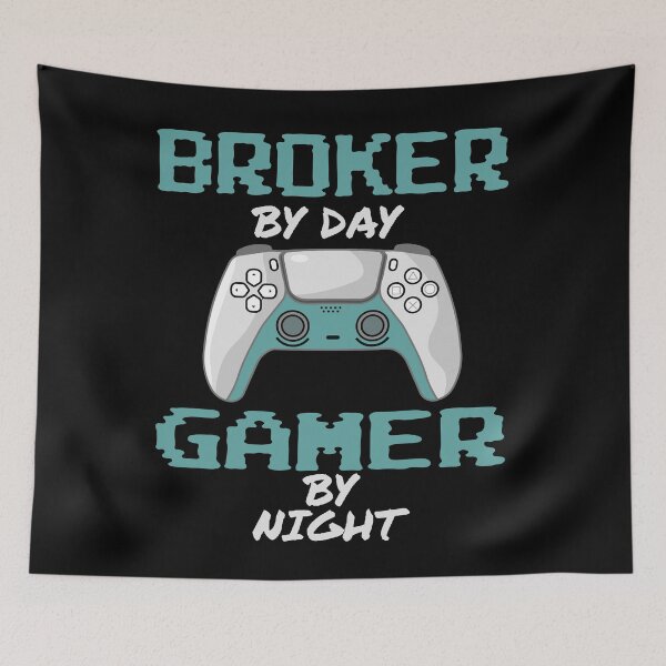 Item preview, Funny Broker By Day Gamer By Night designed and sold by LifeGoods103.