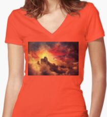baloon valley Women's Fitted V-Neck T-Shirt