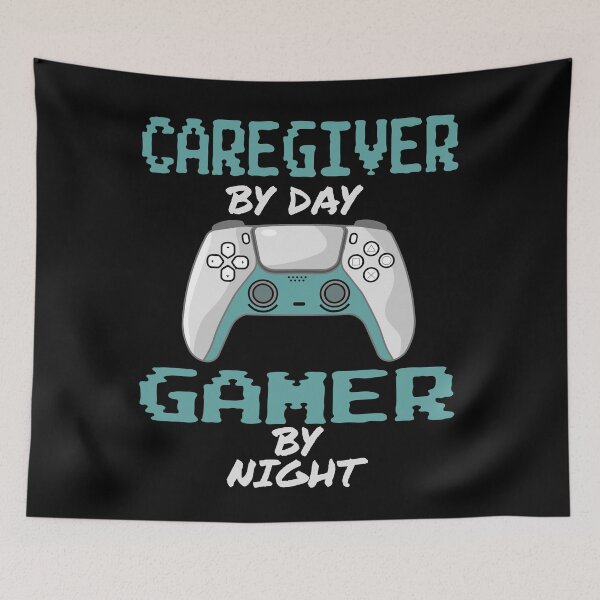 Item preview, Funny Caregiver By Day Gamer By Night designed and sold by LifeGoods103.