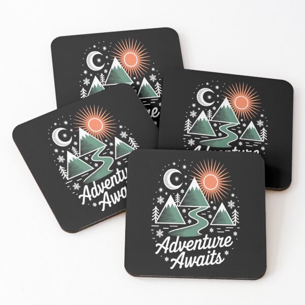 Item preview, Adventure Awaits Explore More Nature Hiking Camping designed and sold by mandiana.