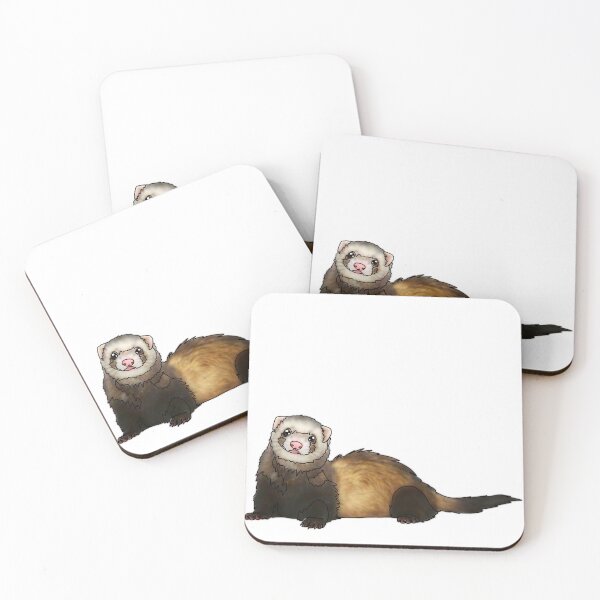 Item preview, Cute Ferret Illustration-animalz designed and sold by Ashley’sAnimalz.