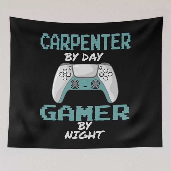 Item preview, Funny Carpenter By Day Gamer By Night designed and sold by LifeGoods103.