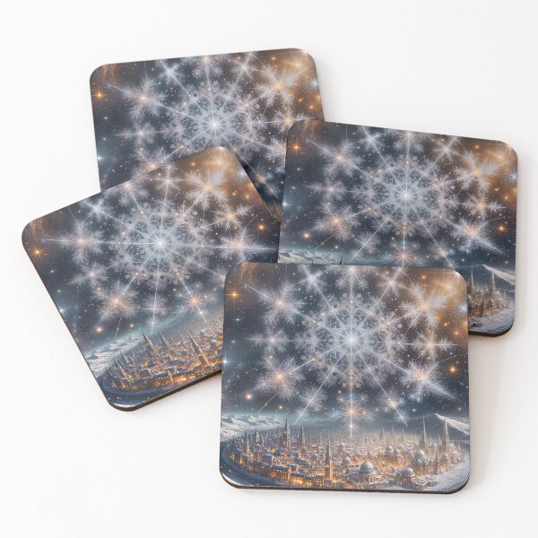 Item preview, The magical galaxy under the sign of the snowflake designed and sold by KunstGeist.