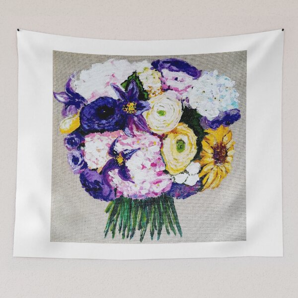 Item preview, Wedding bouquet, hydrangea, ranunculus, floral designed and sold by Myartspace.