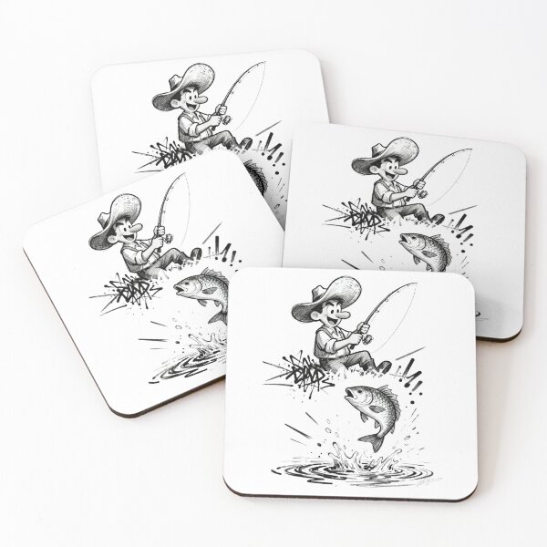 Item preview, Happy Catch Moment – Cartoon Fisherman Splash Art designed and sold by EimSol.
