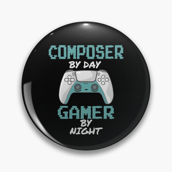 Item preview, Funny Composer By Day Gamer By Night designed and sold by LifeGoods103.