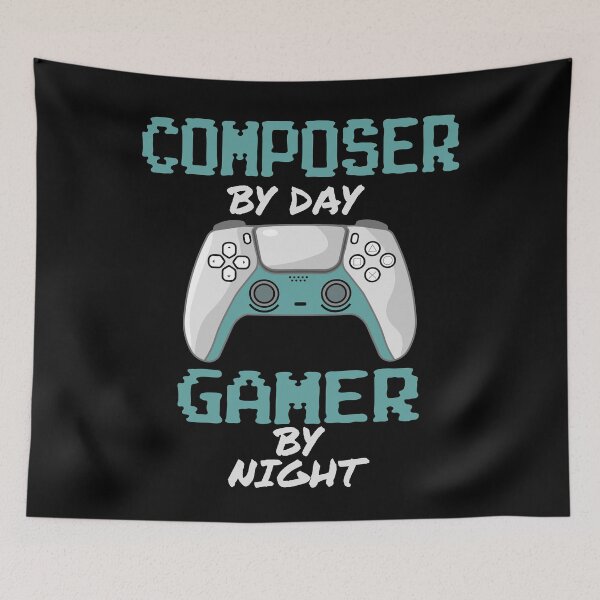 Item preview, Funny Composer By Day Gamer By Night designed and sold by LifeGoods103.