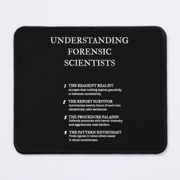 Item preview, Understanding Evidence Experts – Funny Forensic Design – Black designed and sold by PsyFlow35.