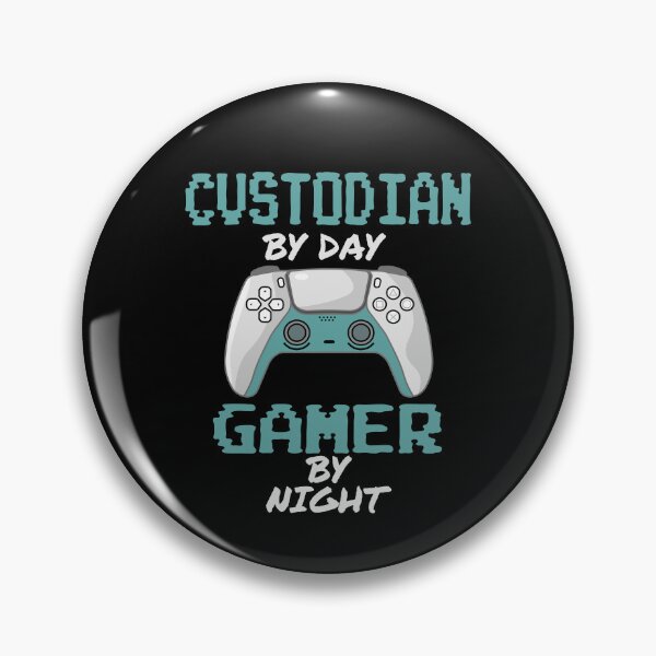Item preview, Funny Custodian By Day Gamer By Night designed and sold by LifeGoods103.