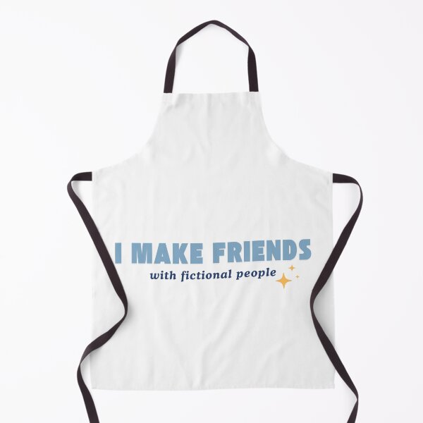 Item preview, I Make Friends With Fictional People – Book Lover Quote designed and sold by ade-datt.