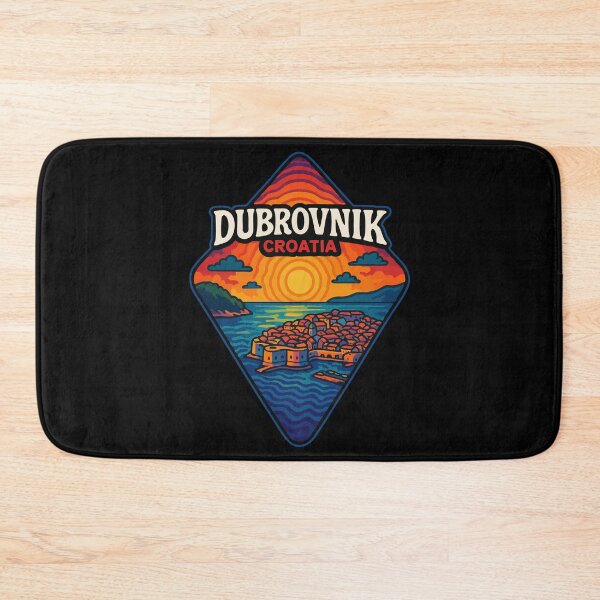 Item preview, Dubrovnik Croatia Retro Trippy Travel designed and sold by TomFrontierArt.