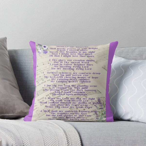 Item preview, Thou Lovely Source of Delight - hymn text & flowers designed and sold by stella literarium.