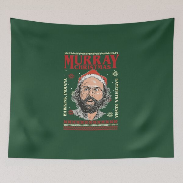 Item preview, Funny Stranger Things Christmas Murray Hawkins Ugly Xmas Sweater designed and sold by HokutoKaiStore.