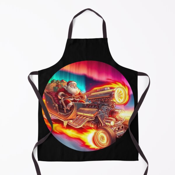 Item preview, Santa claus, hot rod sleigh, v8 Steampunk Christmas Turbo-Engine Santa. Turbo Santa a festive design with an edge for automotive fans. designed and sold by Creative-Sanc.