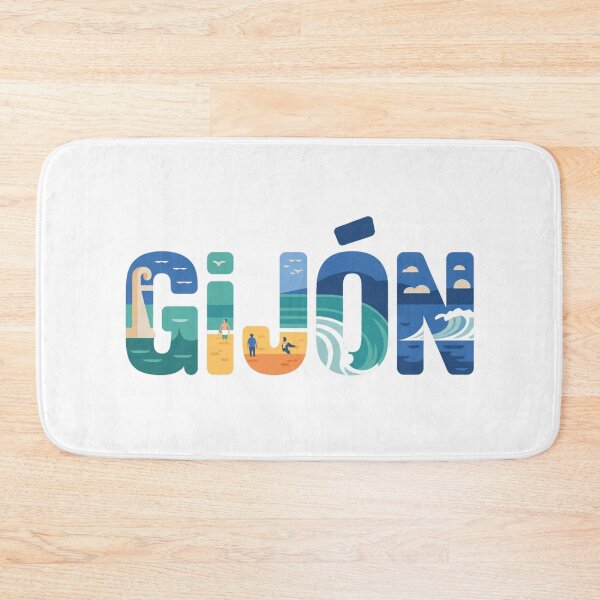 Item preview, Gijón España Scenic Letter Art - Coastal Travel Design designed and sold by CircinusStore.