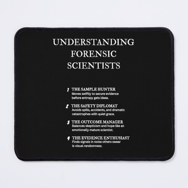 Item preview, Forensic Science Worker Humor – Understanding Series Art – Black designed and sold by PsyFlow35.