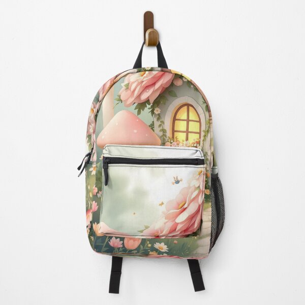 Item preview, Flower Cottage Bunny Mushroom House designed and sold by HappySproutArt.
