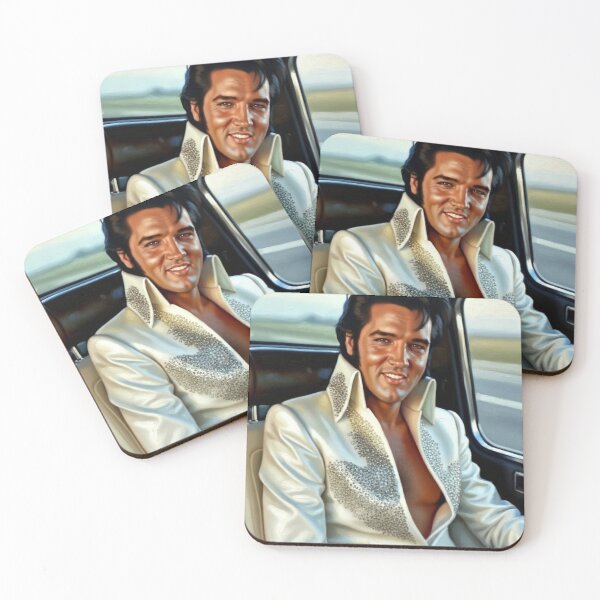 Item preview, Elvis Presley - Brooding Blue Eyes Painted Portrait designed and sold by Art's Diner.