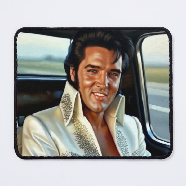 Item preview, Elvis Presley - Brooding Blue Eyes Painted Portrait designed and sold by Art's Diner.