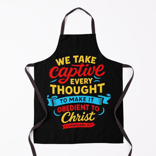 Item preview, 2 Corinthians 10:5 We Take Captive Every Thought To Make It Obedient To Christ designed and sold by plushism.