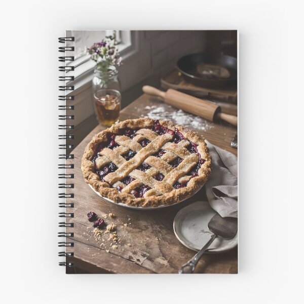 Item preview, Cottage Kitchen Pie Still Life – Rustic Berry Lattice Art Print designed and sold by Benja & Co..