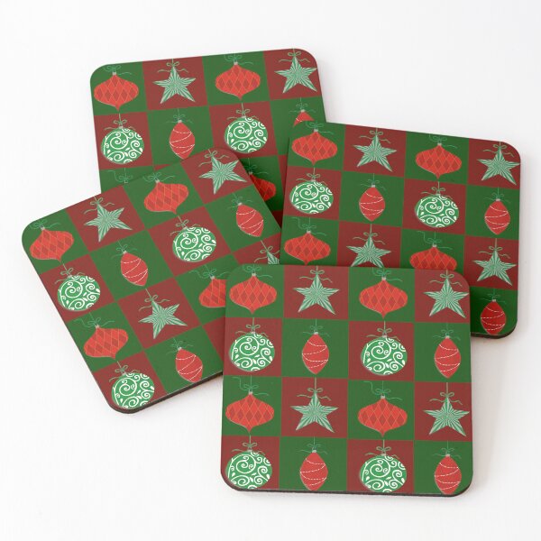 Item preview, Holiday Ornament Harmony – Festive Red & Green Christmas Pattern designed and sold by RivendellBird.