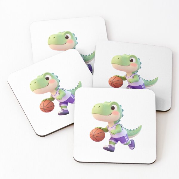 Item preview, Dino Doing Human Things - Basketball player designed and sold by HappyDino Studio.