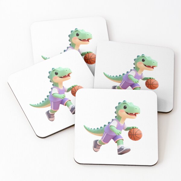 Item preview, Dino Doing Human Things - Basketball player designed and sold by HappyDino Studio.