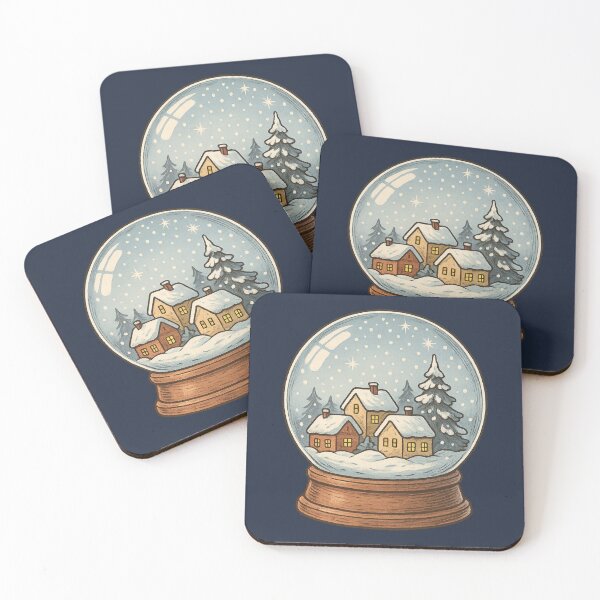Item preview, Snow Globe Winter Village - Christmas Gift designed and sold by PunchDrop.