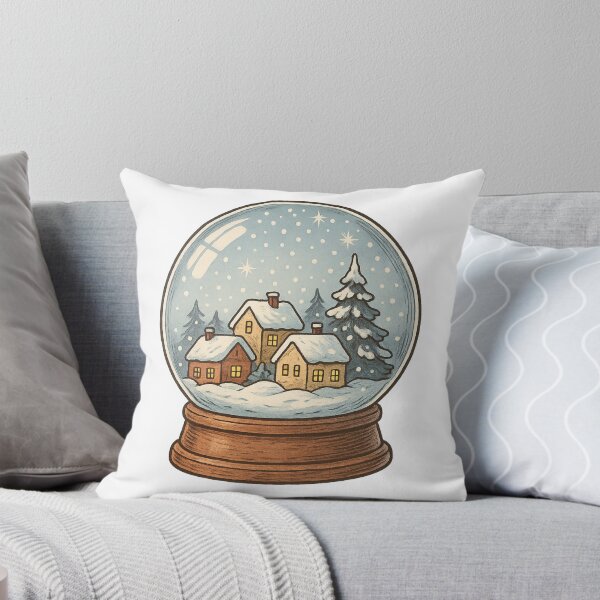 Item preview, Snow Globe Winter Village - Christmas Gift designed and sold by PunchDrop.