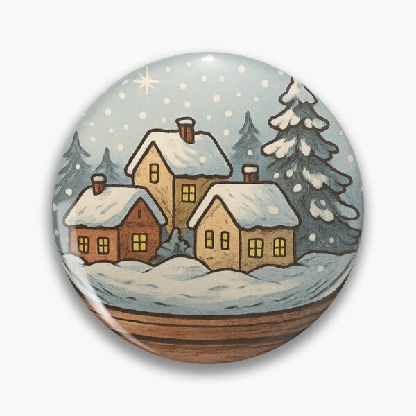 Item preview, Snow Globe Winter Village - Christmas Gift designed and sold by PunchDrop.