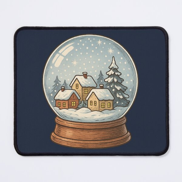 Item preview, Snow Globe Winter Village - Christmas Gift designed and sold by PunchDrop.