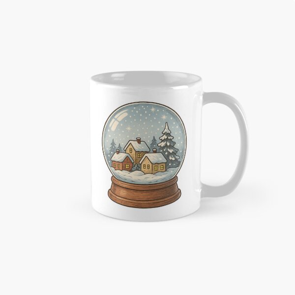 Item preview, Snow Globe Winter Village - Christmas Gift designed and sold by PunchDrop.