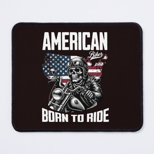 Item preview, American Biker Born To Ride Skull Motorcycle  designed and sold by Mosaiic1.