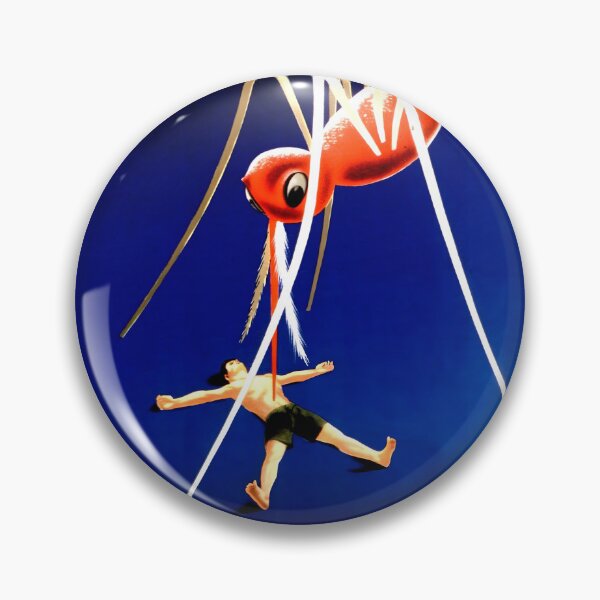 Item preview, Malaria Poster – Vintage Mosquito Warning designed and sold by buglevel.