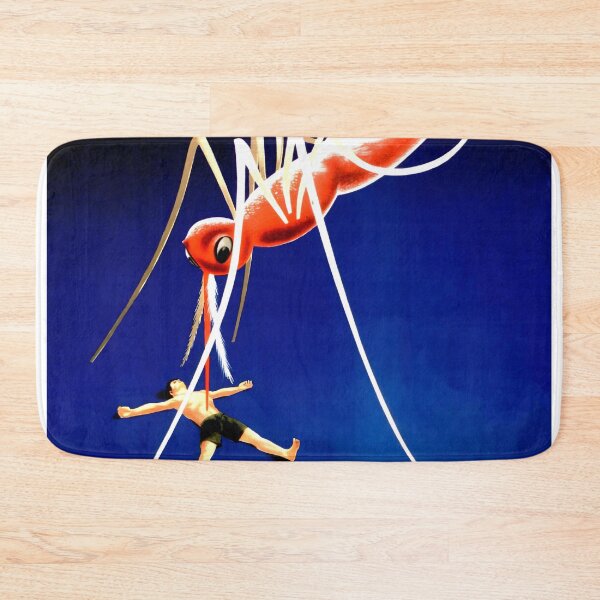 Item preview, Malaria Poster – Vintage Mosquito Warning designed and sold by buglevel.