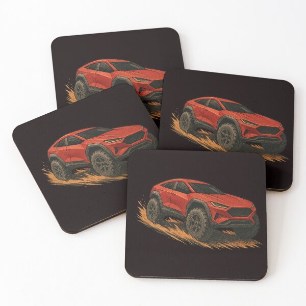 Item preview, Futuristic Red Off-Road Concept Vehicle – Transparent Background Edition designed and sold by Tadeusz1.