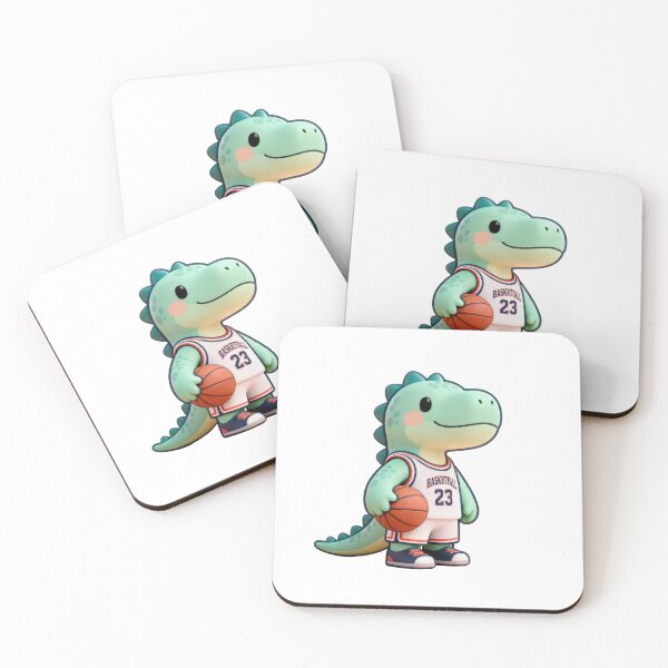Item preview, Dino Doing Human Things - Basketball player designed and sold by HappyDino Studio.