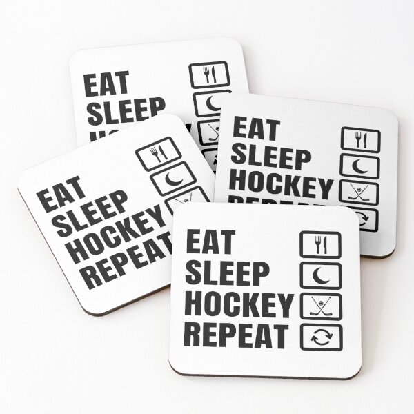 Item preview, Eat Sleep Hockey Repeat – Women’s Hockey Life Vintage Humor designed and sold by HumansStuck12.