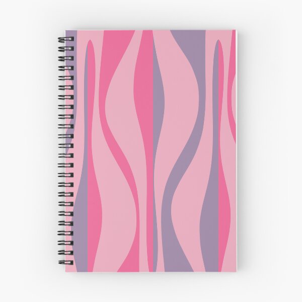 Item preview, Mid Century Modern Retro Lounge Striped Ogee Pattern in Purple and Pink Tones designed and sold by kierkegaard.