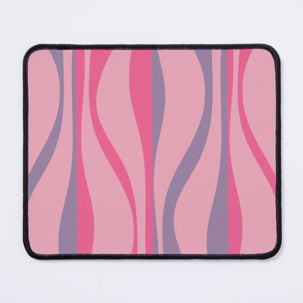 Item preview, Mid Century Modern Retro Lounge Striped Ogee Pattern in Purple and Pink Tones designed and sold by kierkegaard.